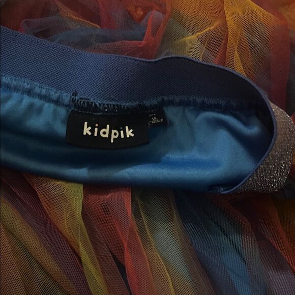 Multicolor Girls Tulle Skirt with under skirt - Picture 3 of 5